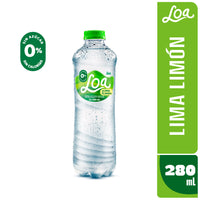 Agua LOA Gasificada Sabor Limón 280ml PET x 12und