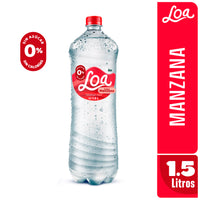 Agua LOA Gasificada Sabor Manzana 1.5LT PET x 6und