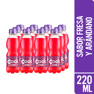 Gaseosa COOL MIX Fresa Berry Botella 220 ml Paquete 12 un