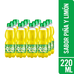 Gaseosa COOL MIX Piña y Limón Botella 220 ml Paquete 12 un