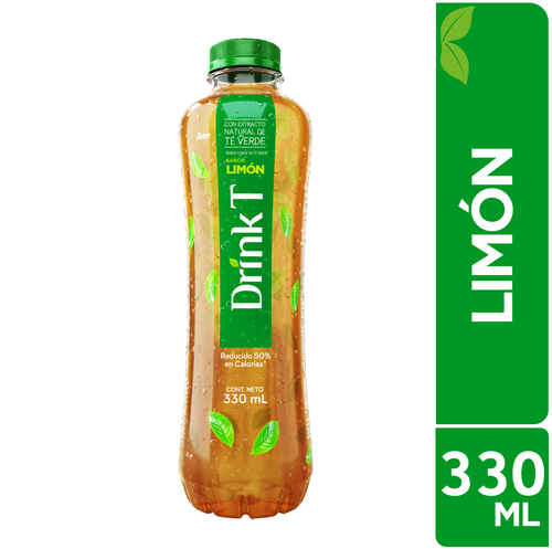 Bebida DRINK T Sabor Limón Botella 330 mL Paquete 12 un