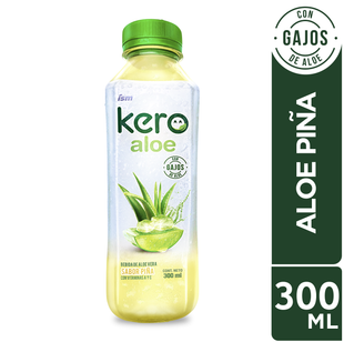 Bebida Aloe KERO Piña Botella 300 ml Paquete 12 un
