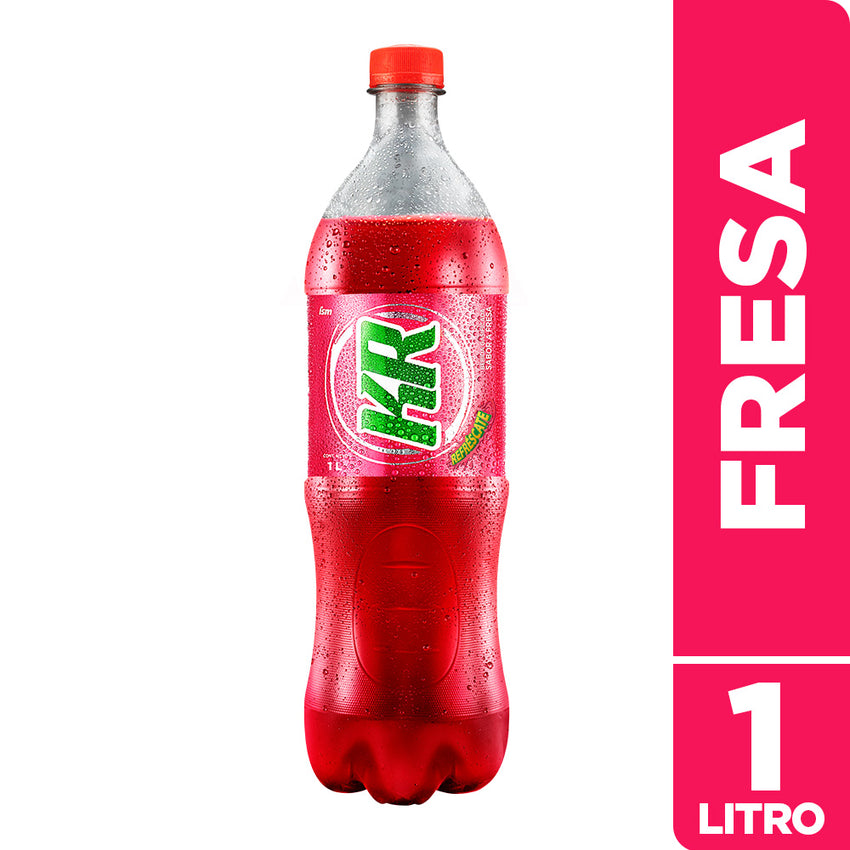 Gaseosa Kola Real Fresa Botella 1 L Paquete 12 un