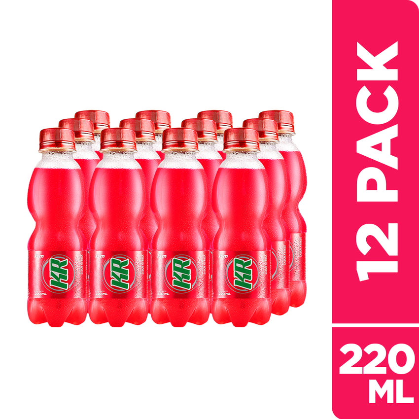 Gaseosa Kola Real Fresa Botella 220 ml Paquete 12 un