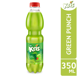 Jugo de Fruta KRIS GREEN PUNCH  Botella 350 ml Paquete 15 un