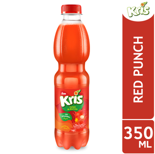 Jugo de Fruta KRIS RED PUNCH  Botella 350 ml Paquete 15 un