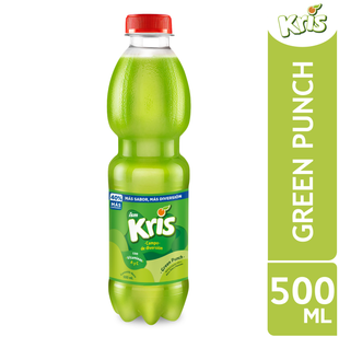 Jugo de Fruta KRIS GREEN PUNCH Botella 500 ml Paquete 12 un