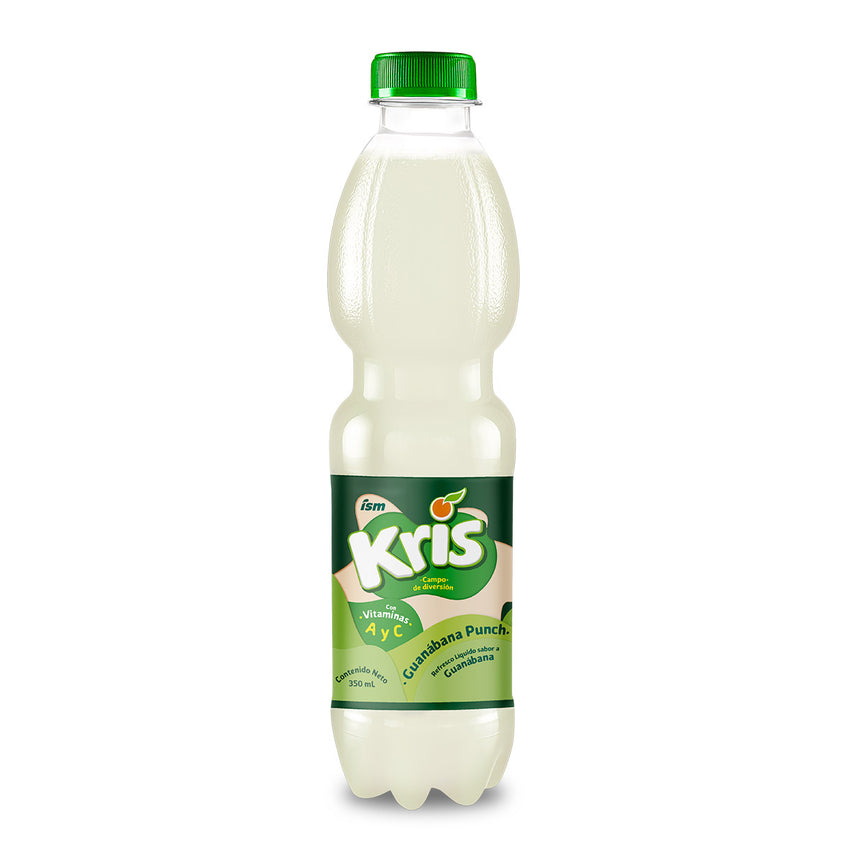 Jugo de Fruta KRIS GUANÁBANA PUNCH Botella 350 ml Paquete 15 un