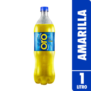 Gaseosa ORO Amarilla Botella 1 L Paquete 12 un