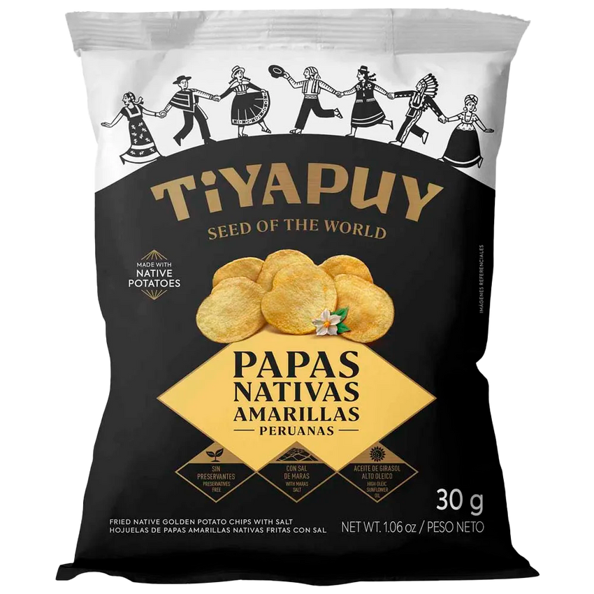 Papas Nativas Amarillas TIYAPUY 30gr Tira 6 un