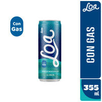 Agua LOA con Gas 355 ml LATA x 6 und